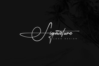 design luxury signature and handwritten business logo design