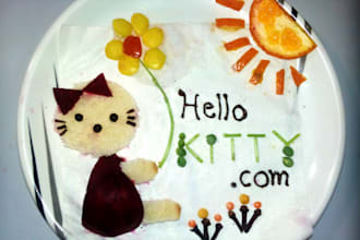 make your artwork or logo out of food