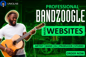 design an awesome bandzoogle website and store