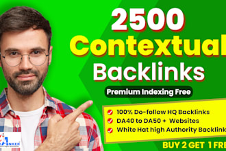 build contextual seo dofollow backlinks white hat
