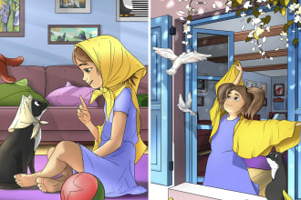 draw children book illustrations
