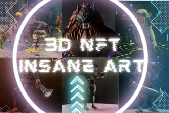 professionally create insane 3d nft collection