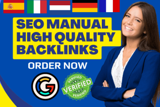 create manual dutch, italian, german, french, spanish seo dofollow backlinks