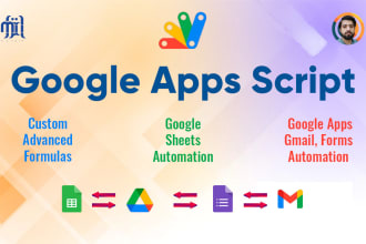 do automation with google apps script, sheets and formulas