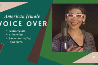 record a high quality voice over for a great price