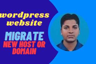 migrate wordpress website or transfer to another website