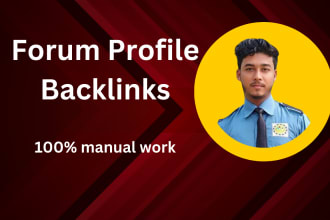 create social network and forum profile seo backlinks