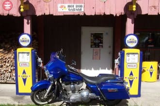 put your car in front of our Old Fashioned Shop