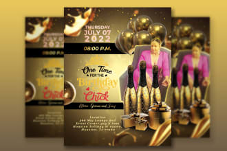 design birthday flyers, invitation designs, birthday cards, wedding invitation