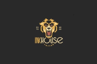 create unique  monoline badge or tattoo logo 24 hours