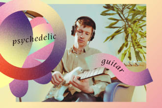record and produce a tame impala type psychedelic guitar