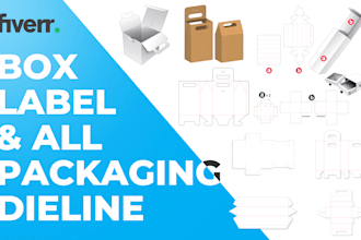 create print ready packaging dielines and boxes