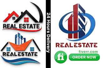 design real estate, construction, property , business logo