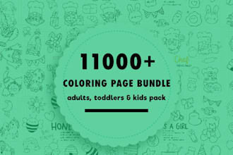 give 11000 bundle of coloring pages with mandala collection