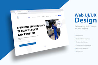 design eye catching web UI UX