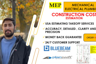 do mep mechanical, electrical plumbing material takeoff cost estimation projects