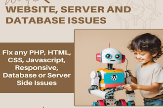 resolve any website, server, or database issues, expert wordpress support
