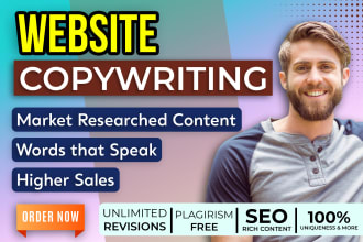 be your website content writer for SEO copywriting