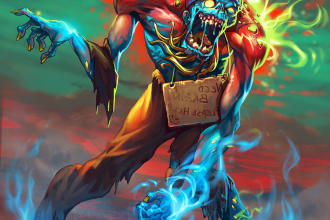 do fantasy horror character art