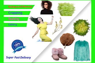 do professional background removal model hair masking  and retouching