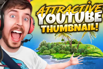 design attractive youtube thumbnail