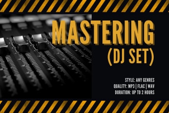 master your dj mix to make it sound solid and awesome