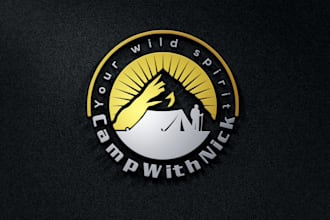 do adventure hiking tourism transport logo design
