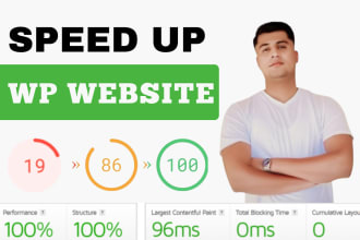 increase wordpress speed optimization and fix core web vitals and gtmetrix