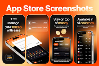 design high converting app store screenshots and play store
