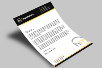 design nice looking letterhead in editable word format