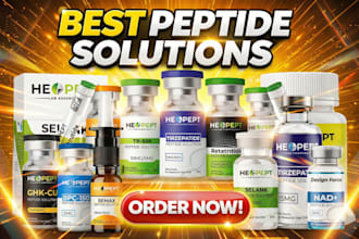 do peptide vial label design