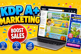 design professional KDP a plus content and flyer