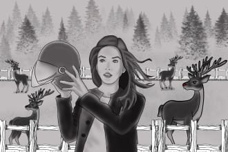 sketch storyboard in any art style
