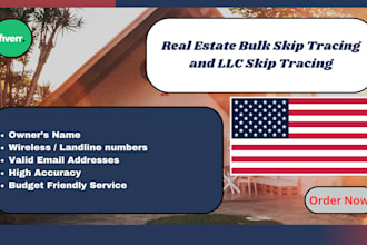 do real estate skip tracing and llc skip tracing in bulk