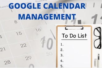 be your accommodating VA to manage your google calendar