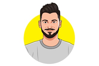 draw cartoon portrait headshot avatar from your photo