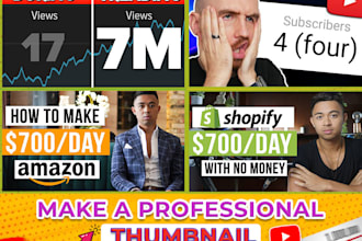 design attractive, eyecatching youtube thumbnail
