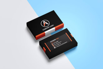 do professional modern business card design within 24h