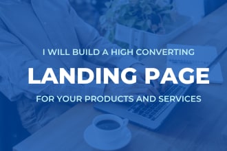 design landing page with mailchimp, wordpress sendinblue, or getresponse