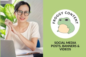 create social media posts and content