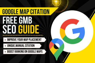 do 300 google maps citations for gmb ranking and local business SEO