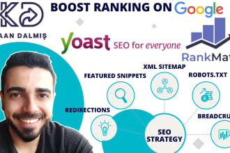 set up rank math or yoast SEO for XML sitemap and robots txt