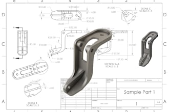 design 3d models and drawings in solidworks or autocad