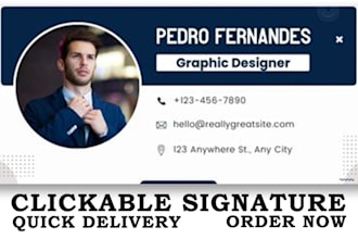 make a clickable email signature or HTML email signature