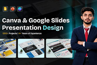 do quick, same day google slides and canva presentation design