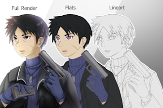 do anime or cartoon character illustration