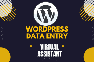 do wordpress article formatting and publishing, image creation using canva