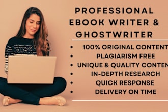 be your non fiction ebook writer, ghostwriter and book writer