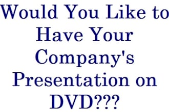 put your Network Marketing Presentation on DVD