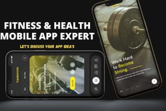 create fitness and gym app fitness app gym app mobile app development health app